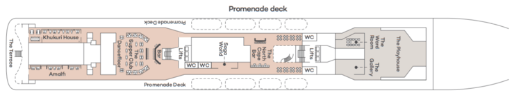 Saga Ocean Cruises Spirit of Adventure Deck Plan Promenade Deck.png